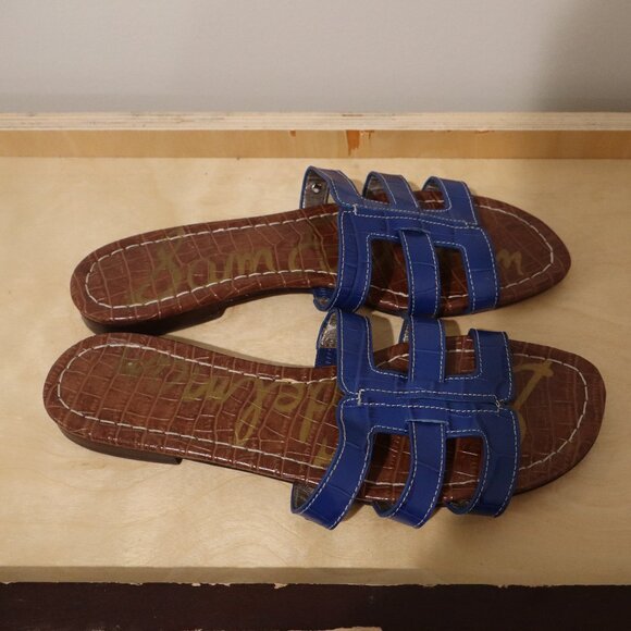 Sam Edelman Women's Bay Slide Sandal - Size 8 - Blue - Picture 1 of 7